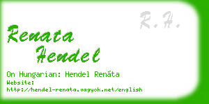 renata hendel business card